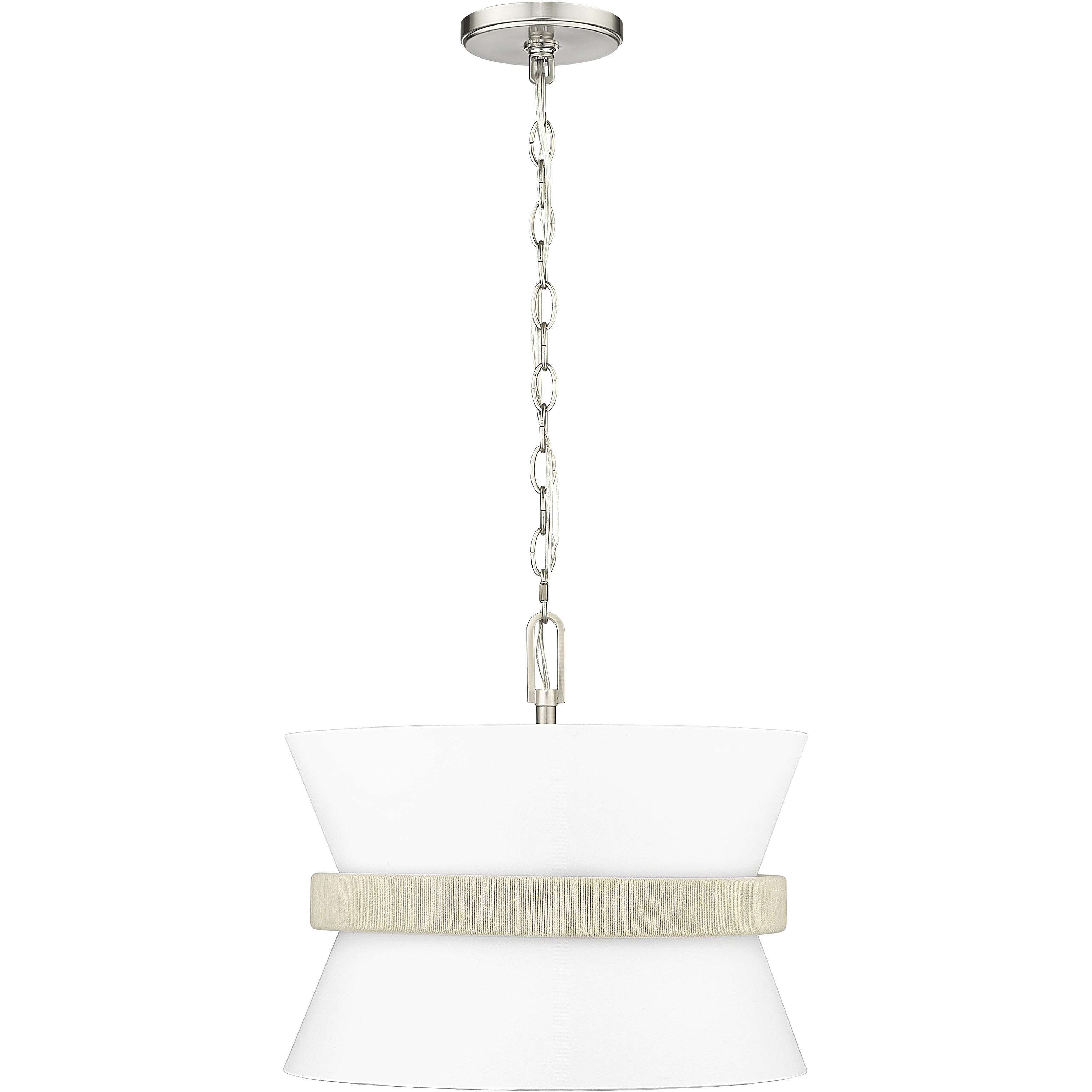 Kimbry 3 Light 16.1 inch Brushed Nickel Pendant Ceiling Light